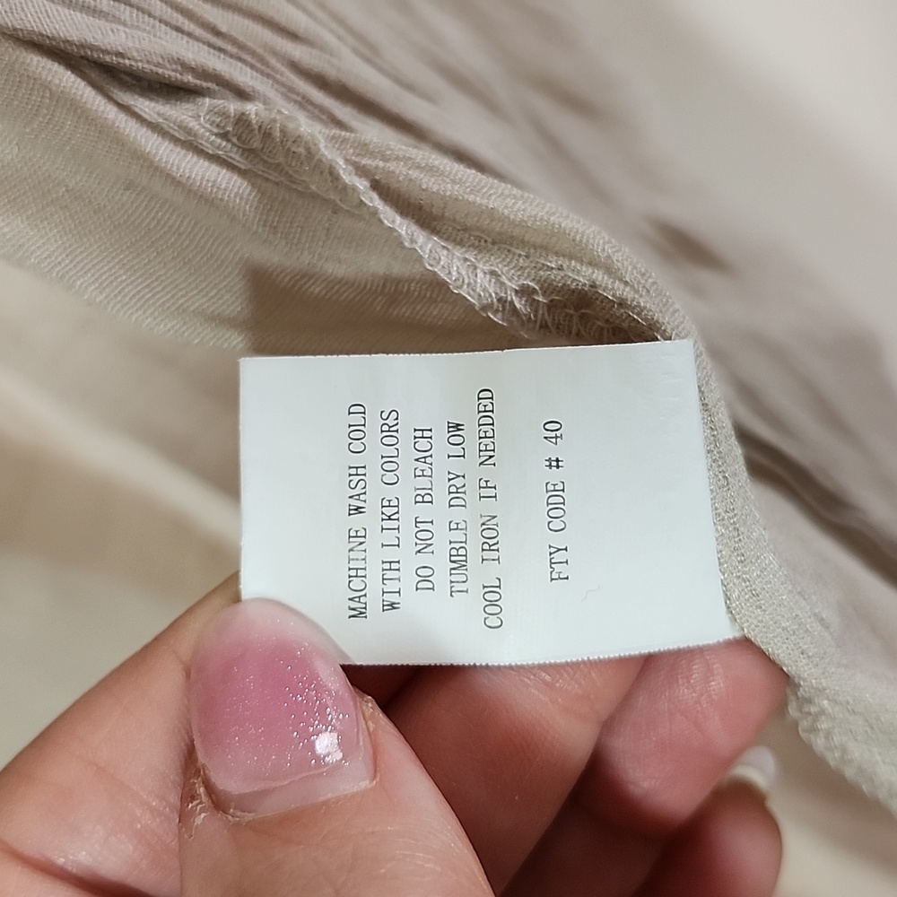 Rebellion Kimono Bohemian Beige Maxi Dress Swim Coverup Summer Duster Waist Tie - Picture 8 of 9